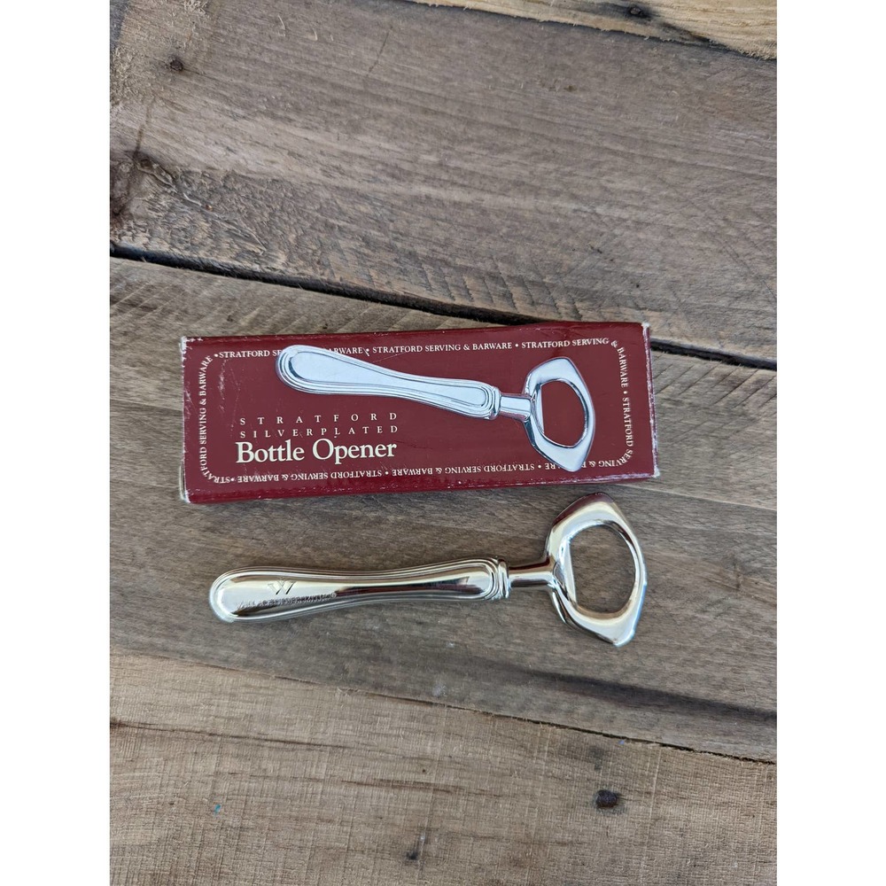 Vtg 1970s Wallace Silversmiths Stratford Silver-plated Bottle Opener